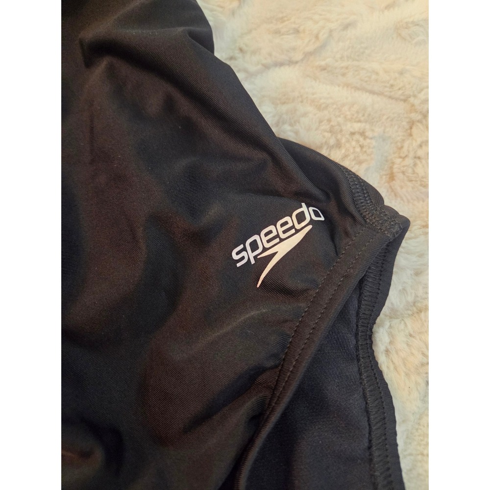 Speedo Pro LT Womens One Piece Swimsuit Black Racerback Training Swim Suit 6/32 - Picture 3 of 5